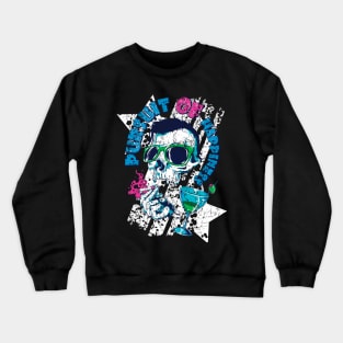 smoking skull Crewneck Sweatshirt